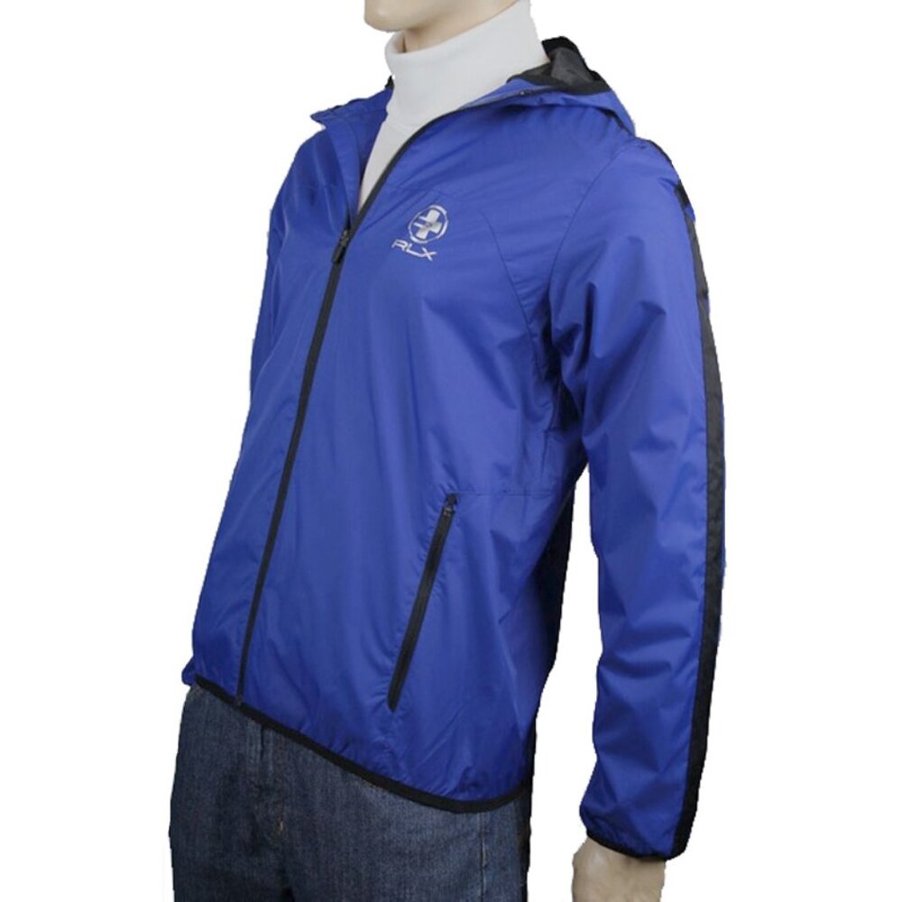 NEW $189 Ralph Lauren RLX Windbreaker Jacket! Blue Lightweight Athletic Shell